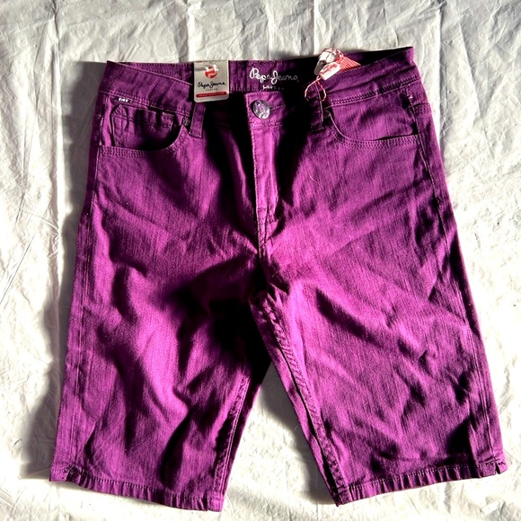 Pepe Jeans Kids Vibrant Purple Shorts - Picture 1 of 7